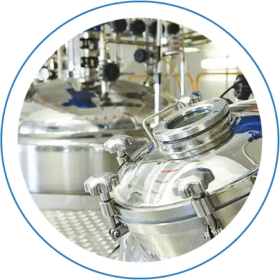 Jars on production line